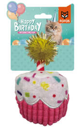 Juguete para gatos con forma de pastel de cumpleaños