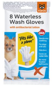 Guantes de lavado sin agua, paquete de 8