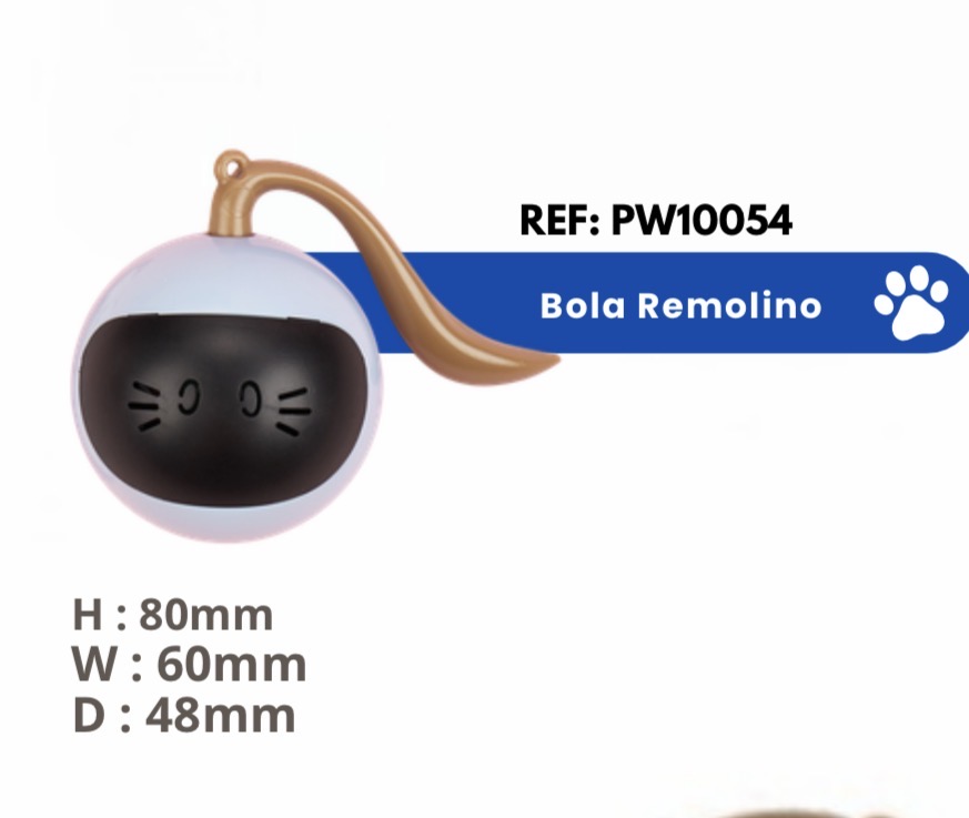 Bola remolino recargable con luz