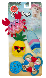 Setx6 para Gatos VERANO PLAYERO CANGREJO