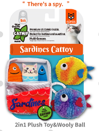Sardina para Gato 5 pzas