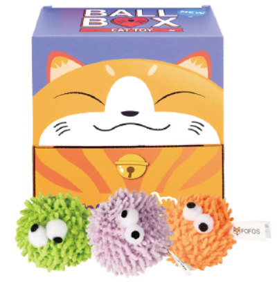 Bola triki para gatos verde