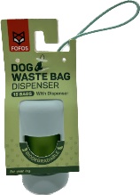 Dispensador de bolsas biodegradables color azul marino (15 bolsas)
