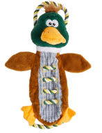 Juguete para perros con forma de pato cuerda para tirar