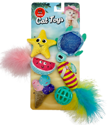 Setx6 para Gatos VERANO PLAYERO TORTUGA
