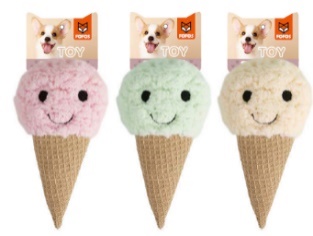 Juguetes de peluche para cachorros helado verde